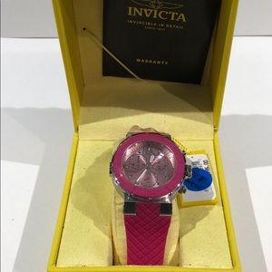 Invicta chronograph model 90280 pink Quartz Watch